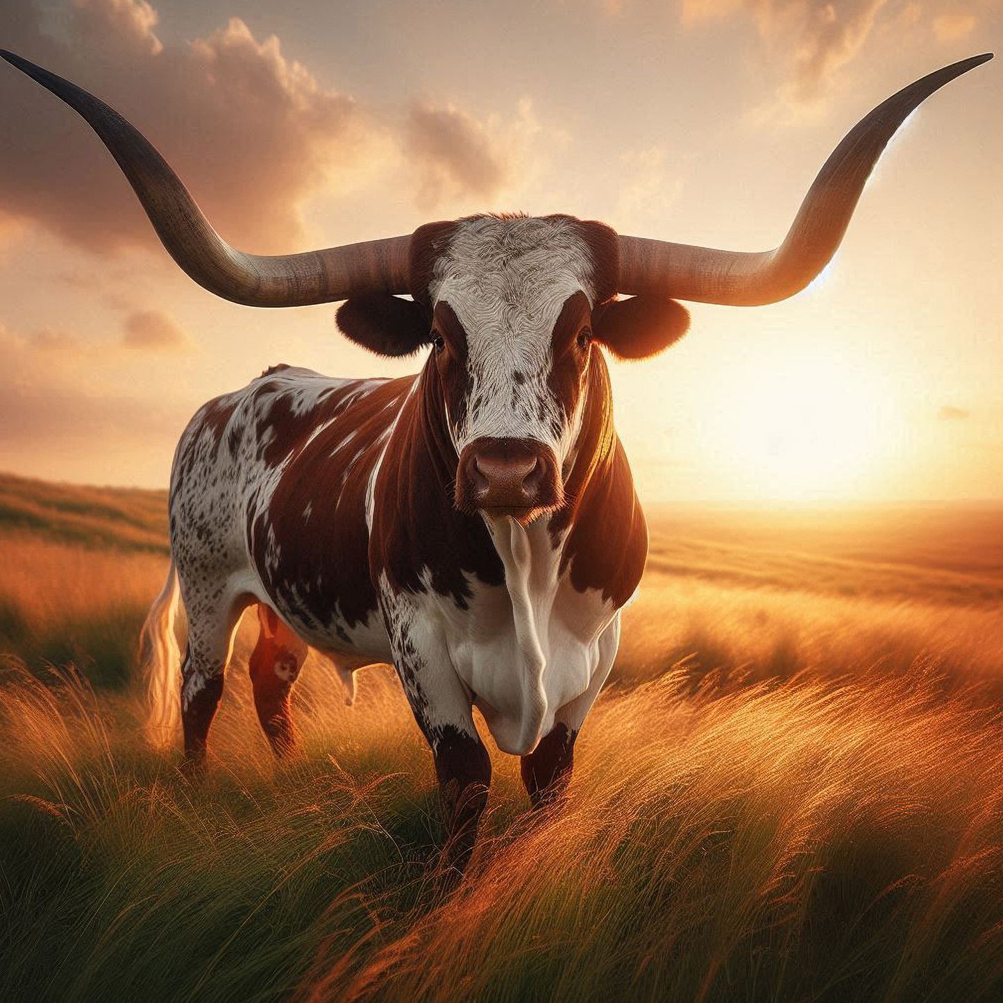 Longhorn Sunset