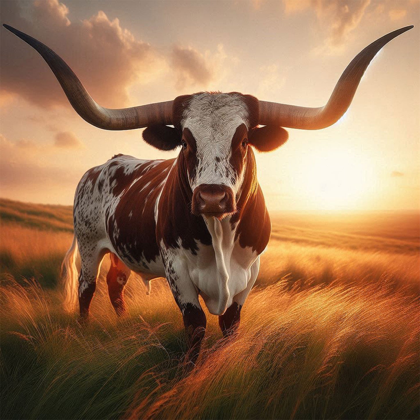 Longhorn Sunset